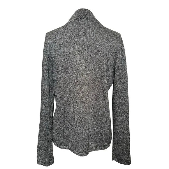 Nordstrom Silk Blend Mock Neck Pullover Sweater Size L Shimmer - Picture 2 of 8